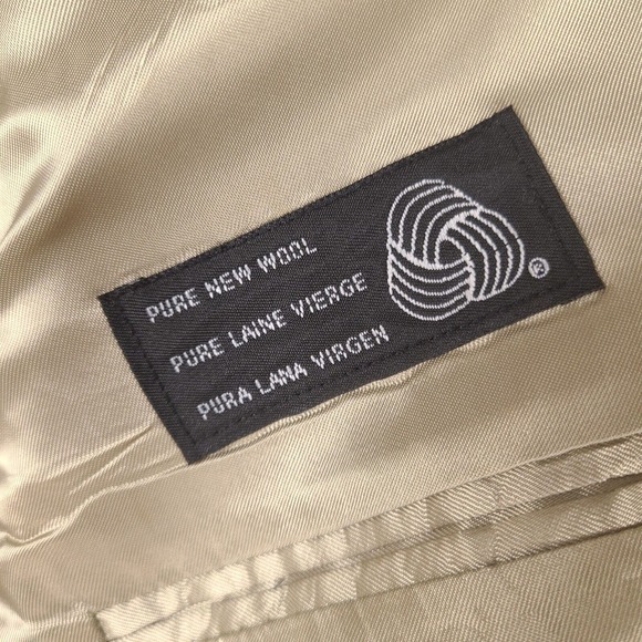 Vintage Chaps Ralph Lauren Blazer Mens‎ 46T Brown Tan Wool Sport Coat Jacket - Picture 10 of 16